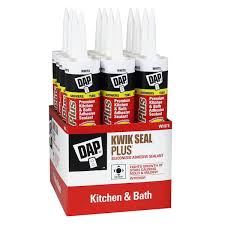 DAP 10.1 Oz Kwik Seal Plus Kitchen and Bath Caulk (White) (12-Count)