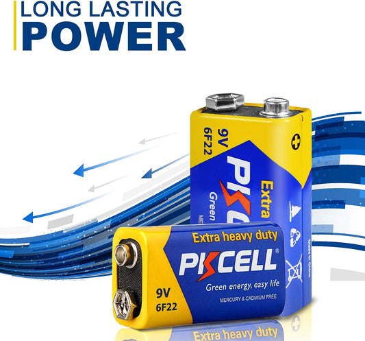 PKCELL 9V Dry Battery (24 Count)
