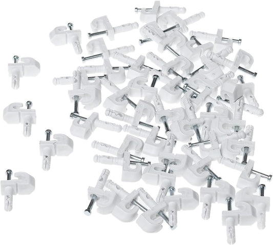 ClosetMaid  Back Wall Clips for Drywall, 48 Pack, 48-Pack, White