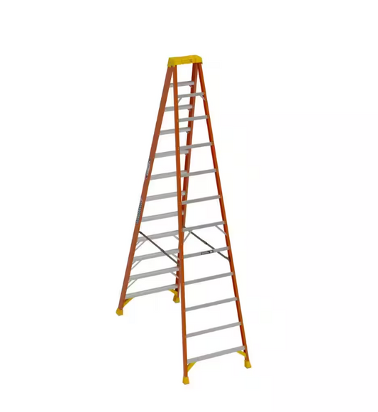 10 ft. Fiberglass Step Ladder (14 ft. Reach Height) 300 lbs. Load Capacity Type IA Duty Rating