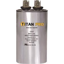Titan TRCFD305 Dual Rated Motor Run Capacitor Round MFD 30/5 Volts 440/370