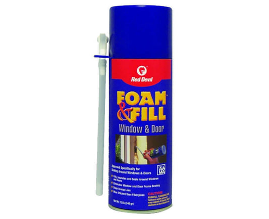 Foam & Fill Small Gaps & Cracks  for mice ,Expanding Polyurethane Sealant, 12 oz, Off-White