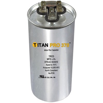 Round Dual Run Capacitor 35/5 MFD 370 Volts