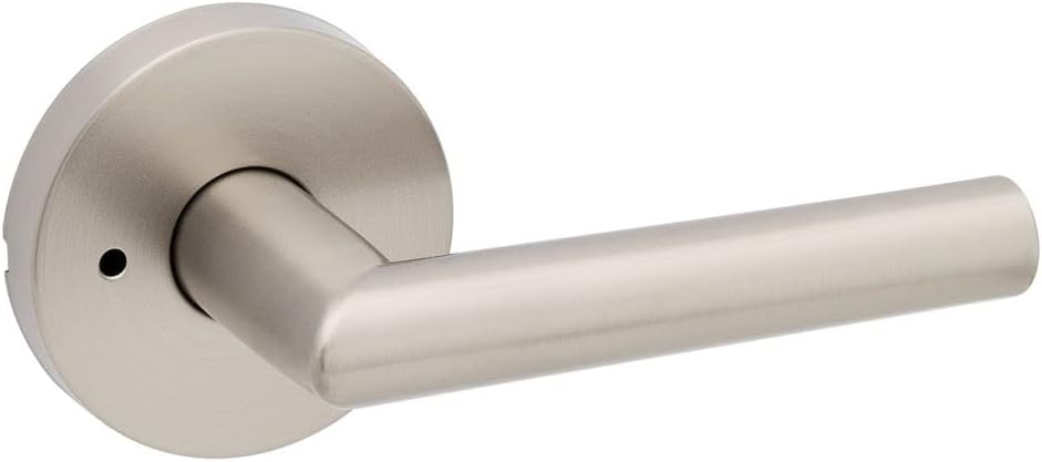 Kwikset Milan Privacy Locking Door Handle, Interior Lever with Keyless Lock