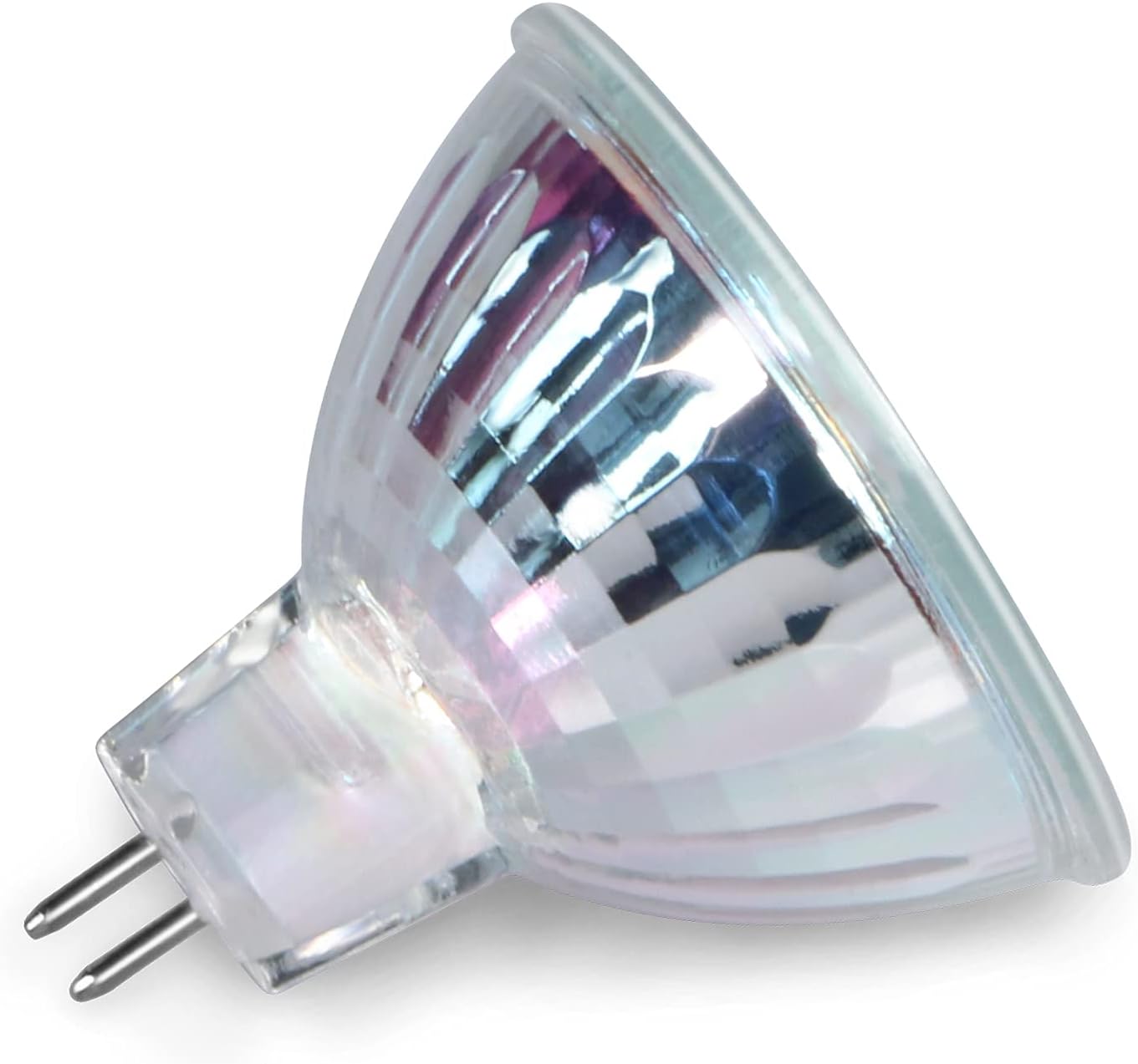 MR16 Halogen Light Bulbs 50W 12V 2 Pin GU5.3 Base Dimmable, 50W Halogen MR16 Bulbs with Clear Glass Cover, 6 Pack