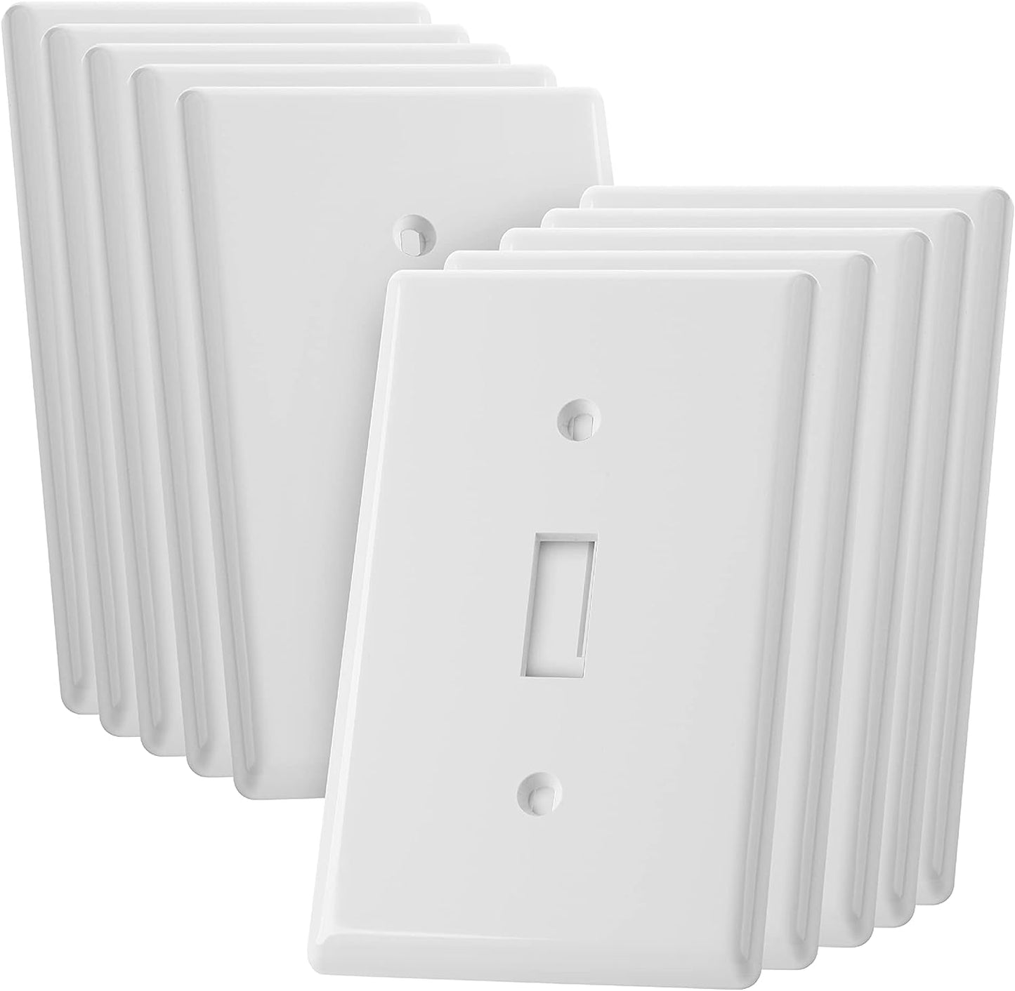 Light Switch Plate Covers, (Pack of 10)