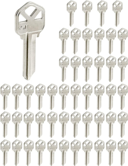 Blank Key Blanks, Pack of 50 Copper Structures Key for (KW1) Kwikset