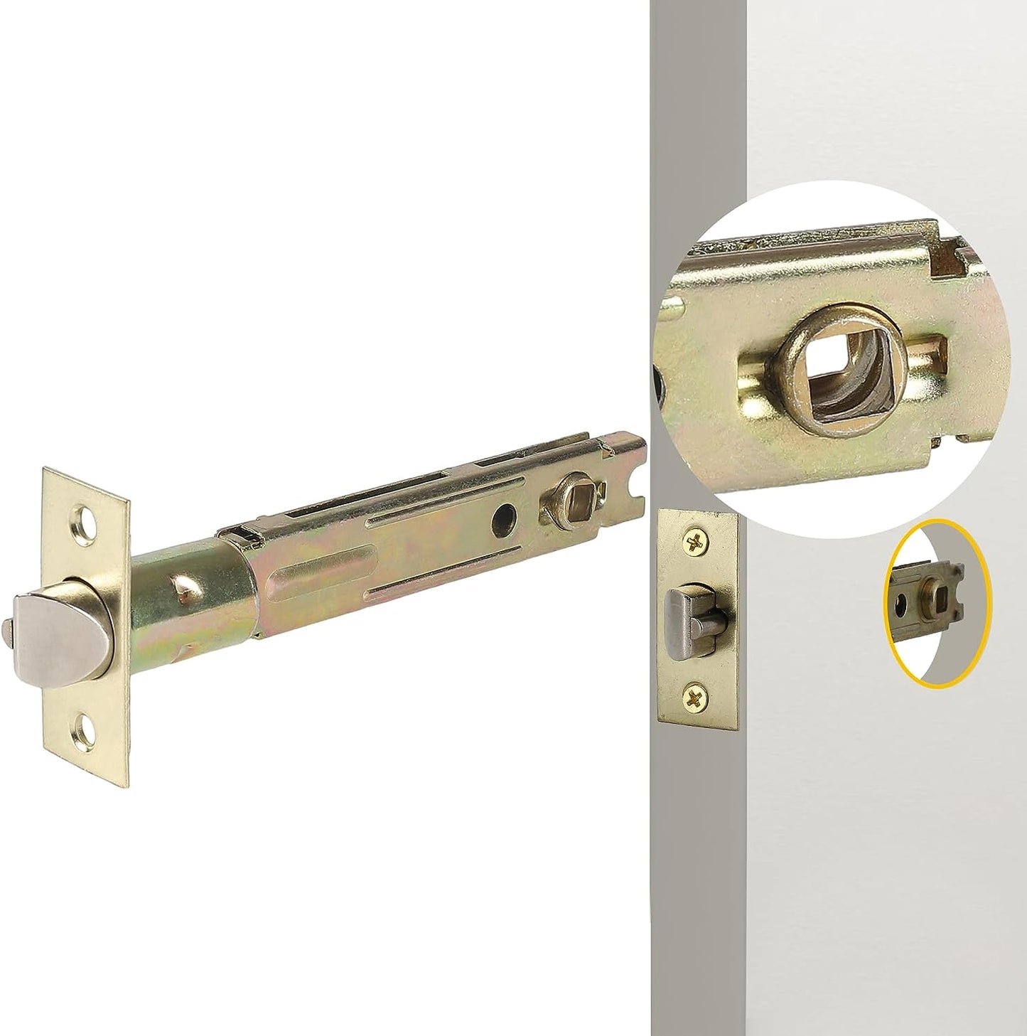 5-Inch Backset Entry Door Latch Fit Standard Knobset