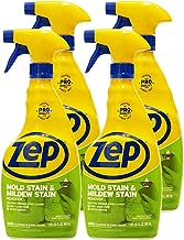 Zep Mold Stain and Mildew Stain Remover - 32 Ounce (Pack of 4) ZUMILDEW32 - Professional Strength No Scrub Formula