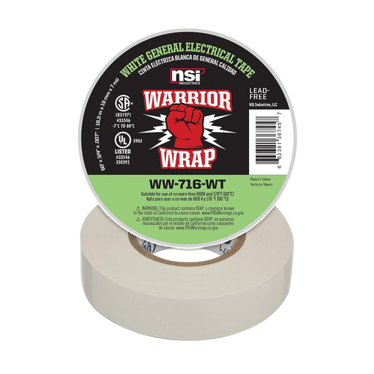 Scotch 35 Professional 0.75 in x 66 ft Electrical Tape (White)